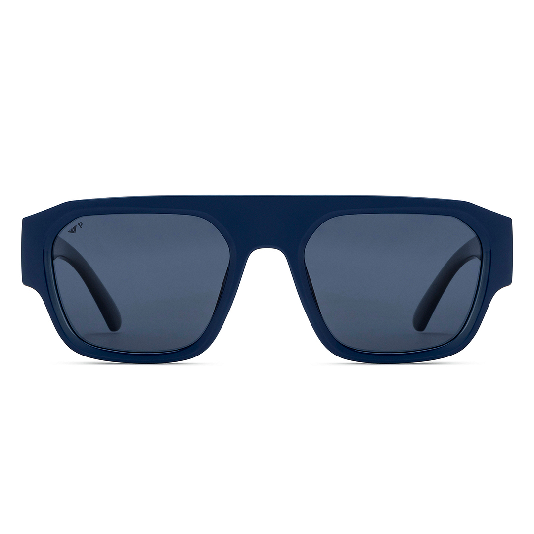 Navy Blue Full Rim Square Vincent Chase VC Sun Non-metal VC S16827