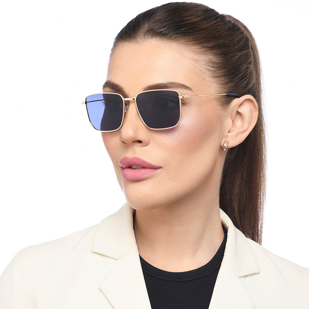 Vincent Chase Polarized Gold Full Rim Rectangle left side