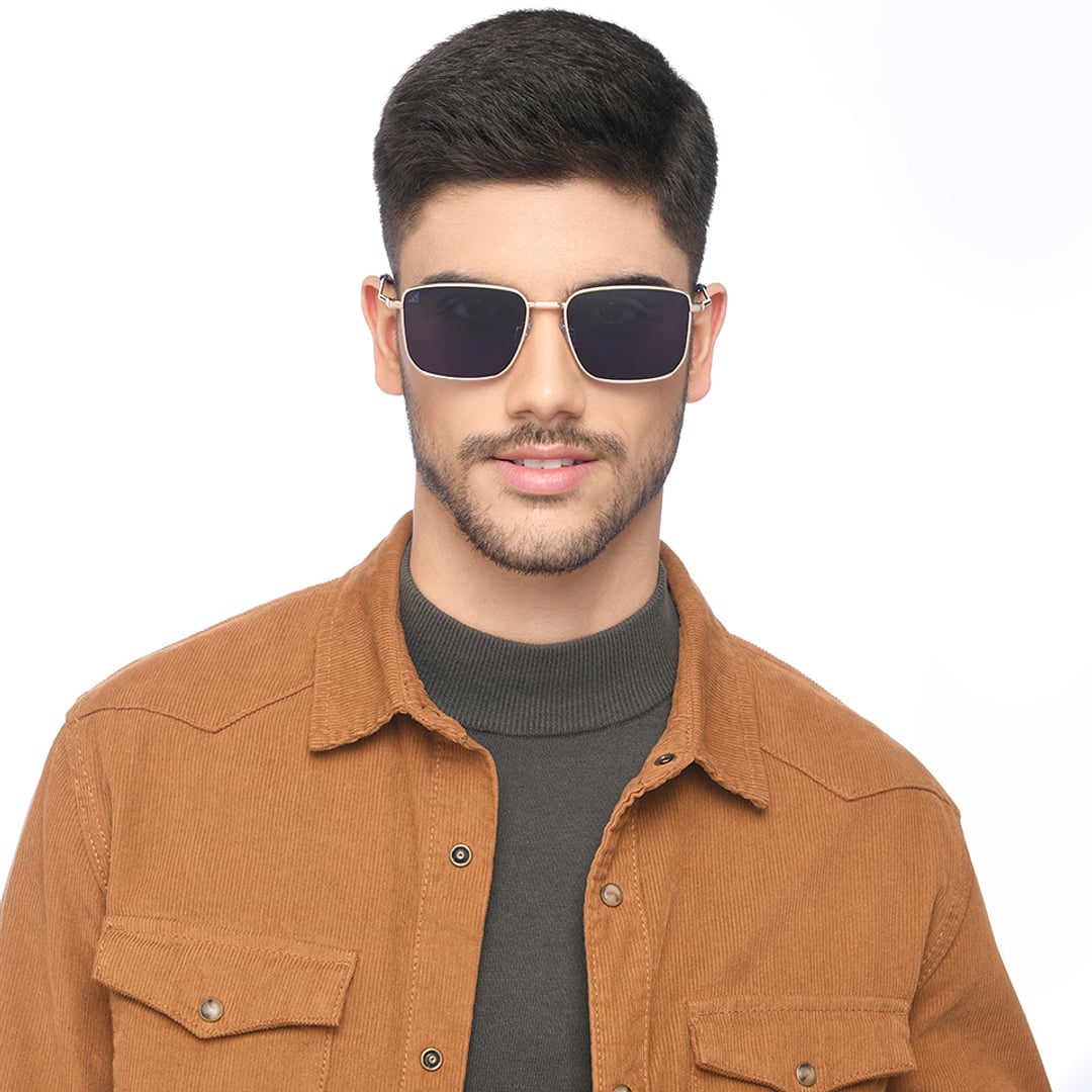 Vincent Chase Polarized Gold Full Rim Rectangle right side