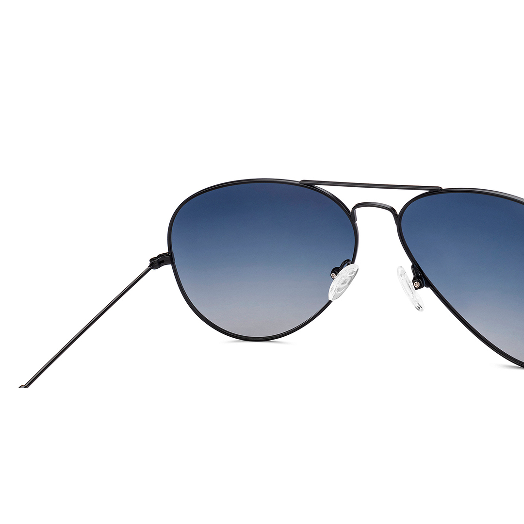 Vincent Chase Polarized Black Full Rim Aviator right side