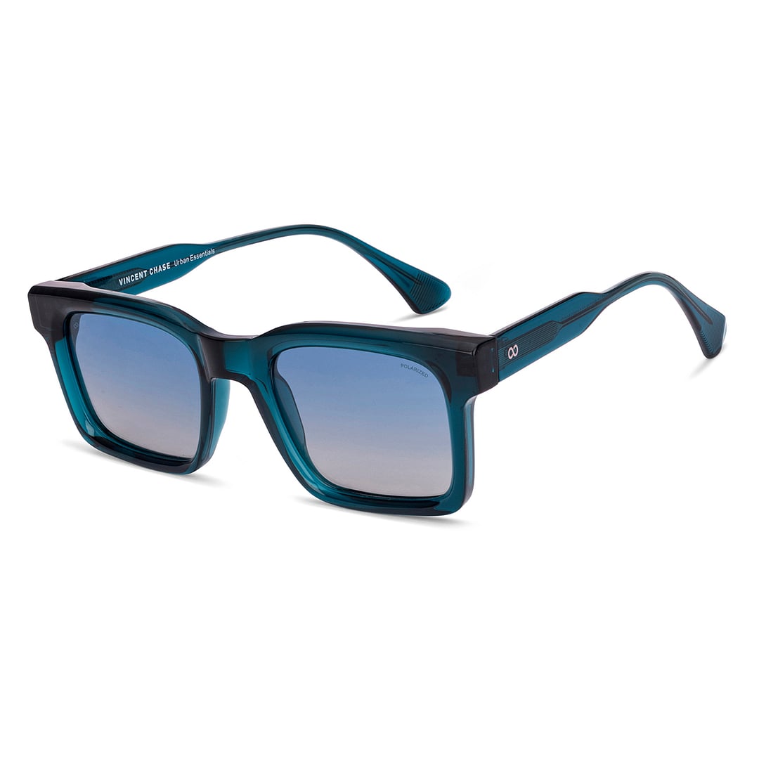Blue Gradient Blue Full Rim Rectangle Vincent Chase Non-metal VC