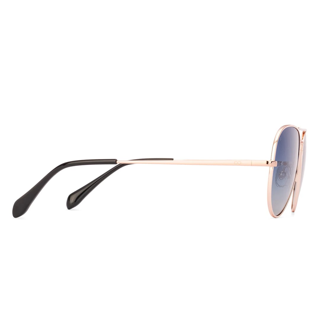 Vincent Chase Polarized Gold Full Rim Aviator right side
