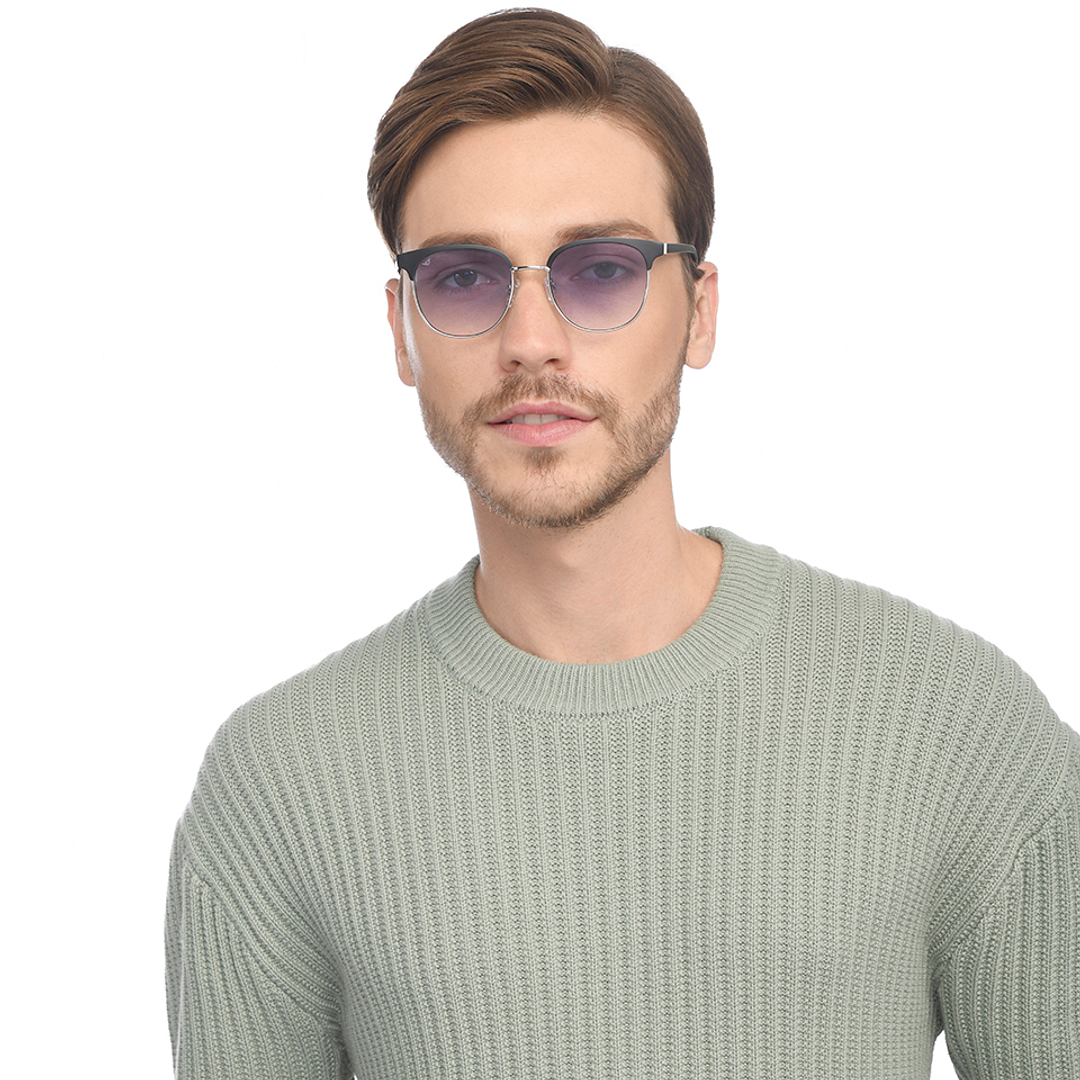 Vincent Chase Silver Full Rim Clubmaster left side