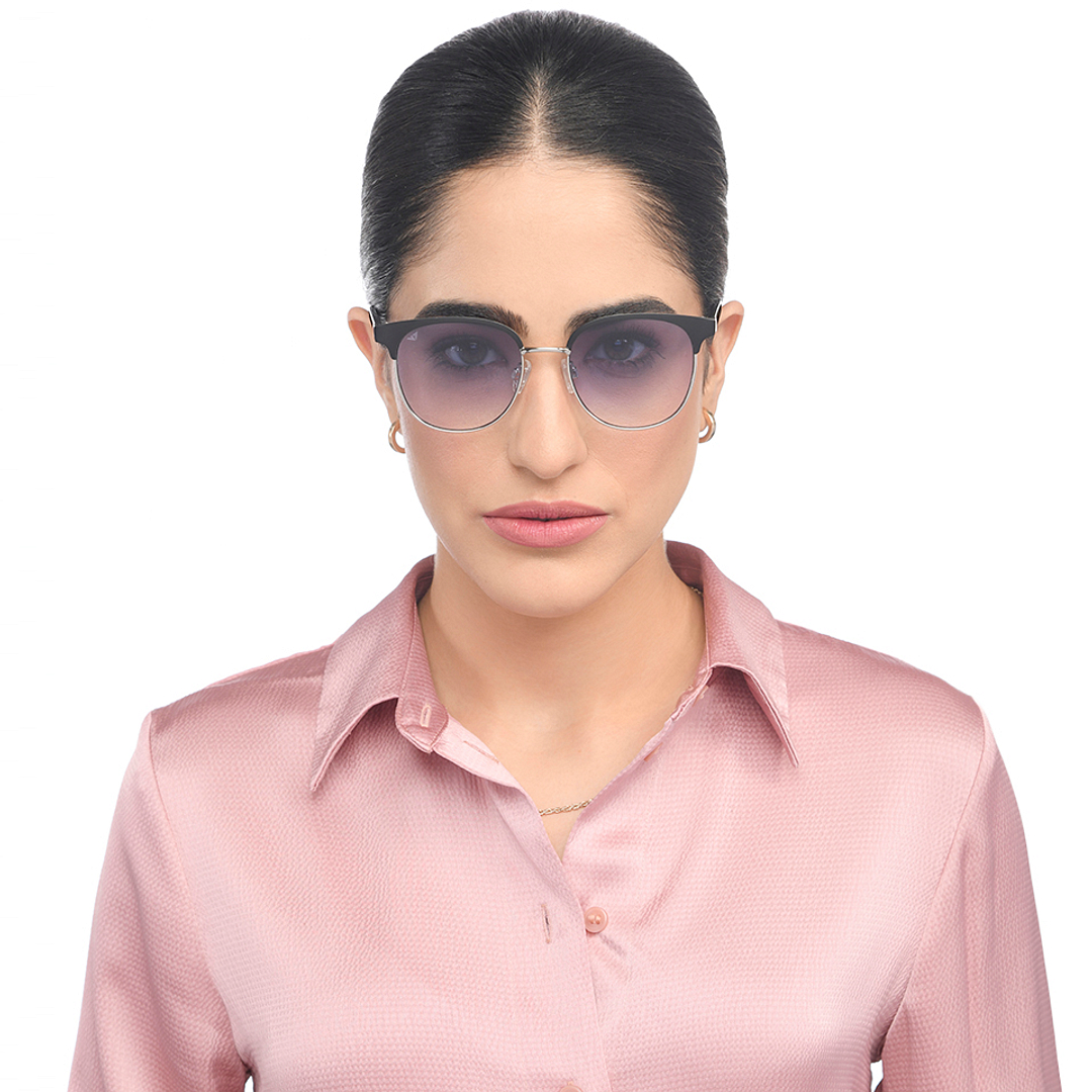 Vincent Chase Silver Full Rim Clubmaster left side