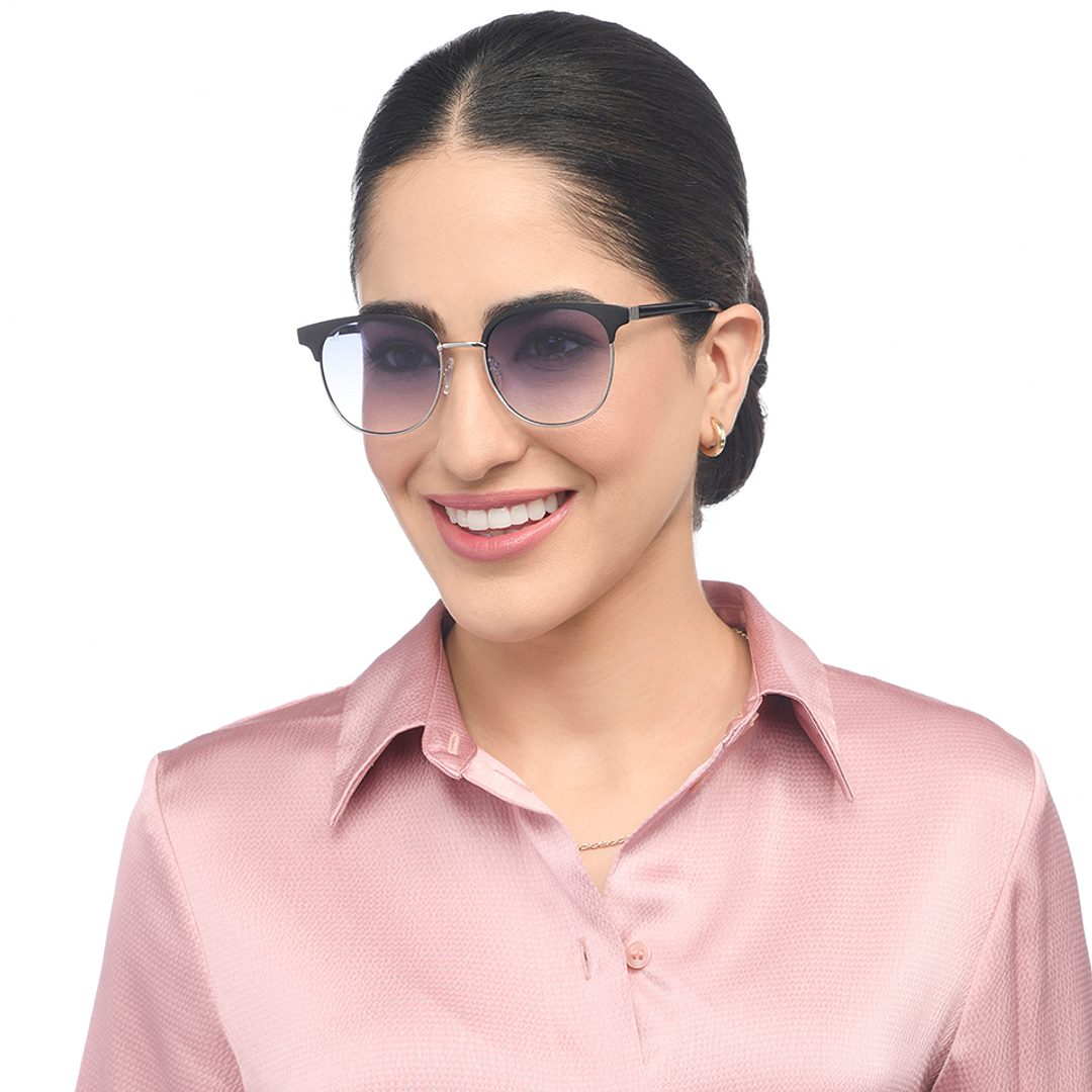 Vincent Chase Silver Full Rim Clubmaster right side