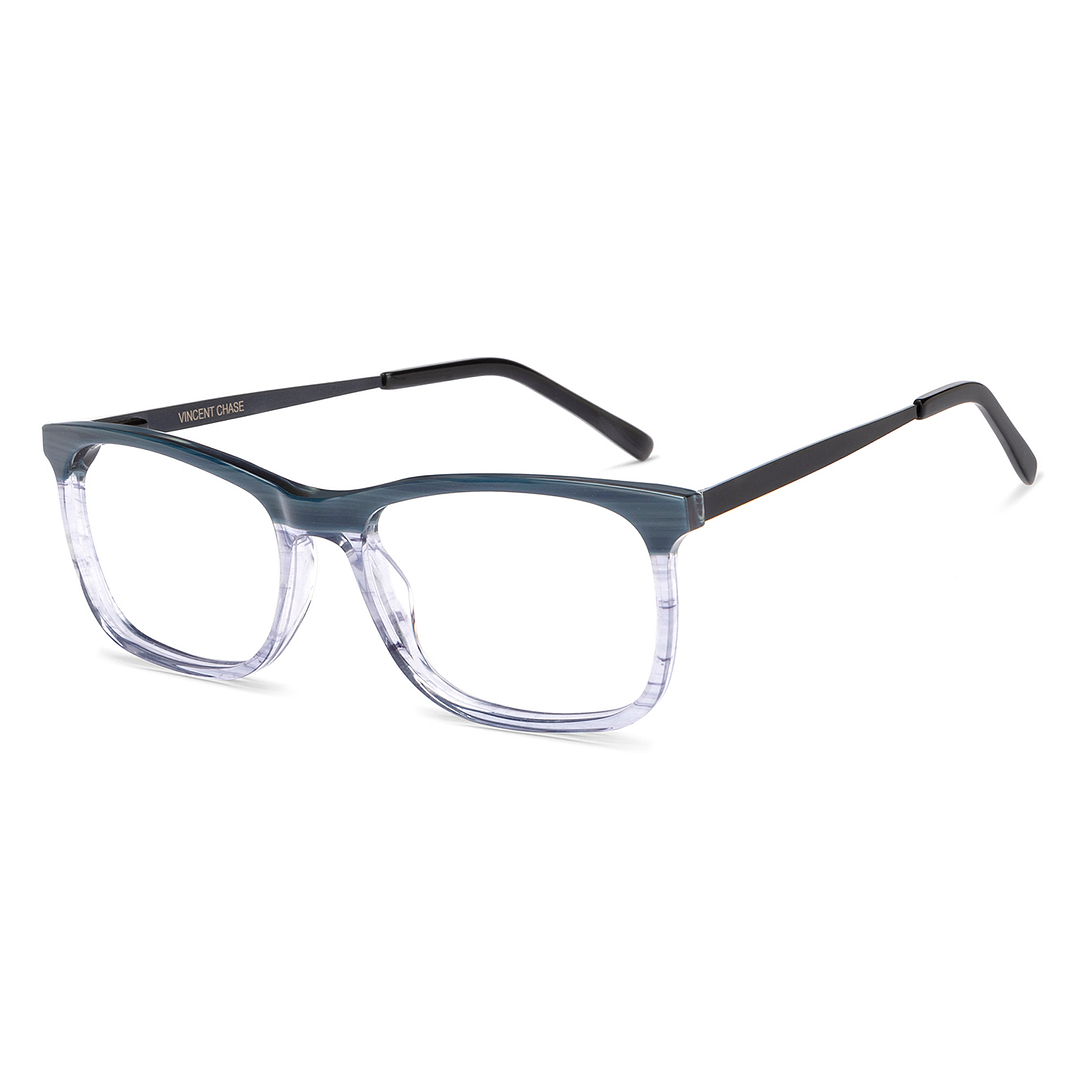 Vincent Chase Sky Blue Full Rim Rectangle right side
