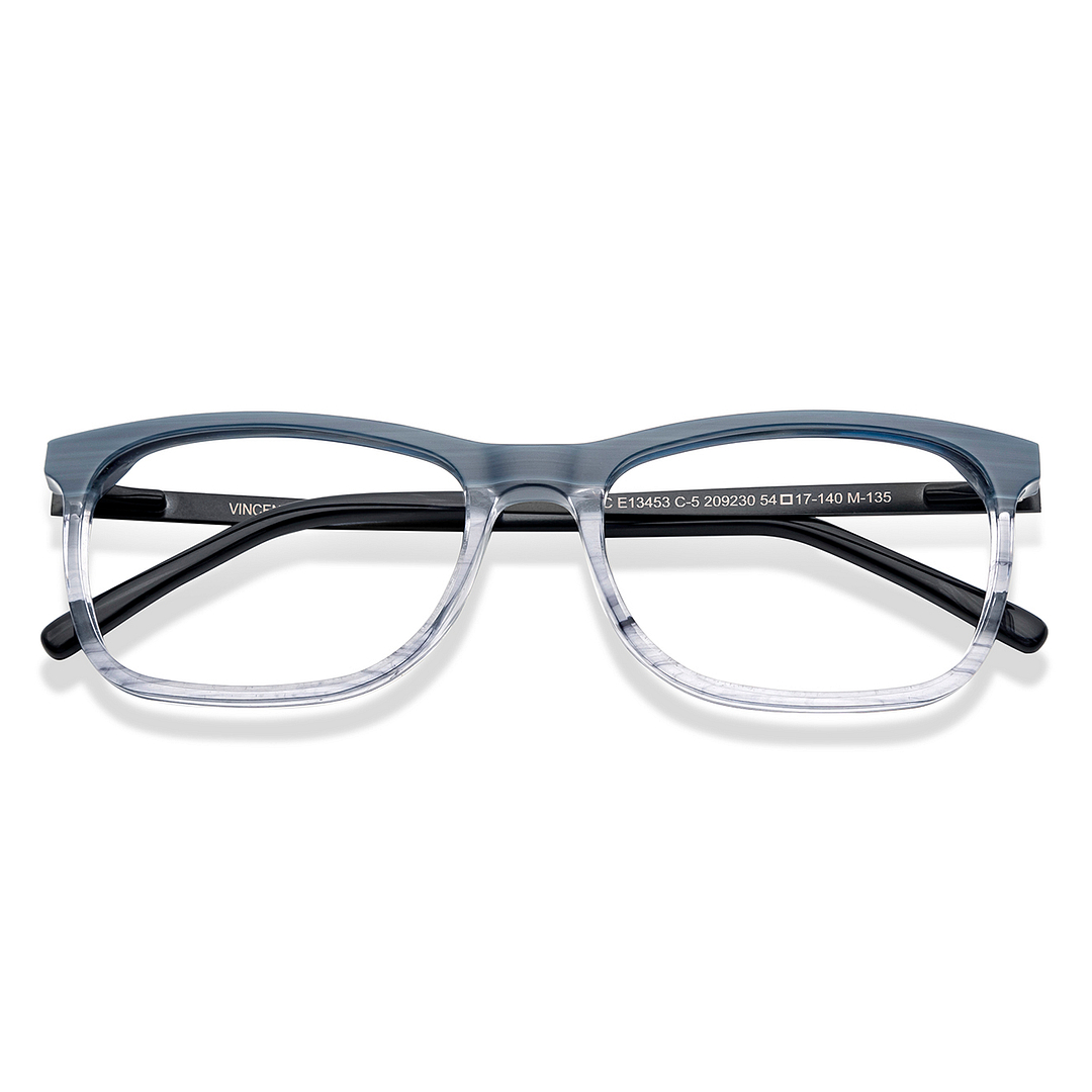 Vincent Chase Sky Blue Full Rim Rectangle left side