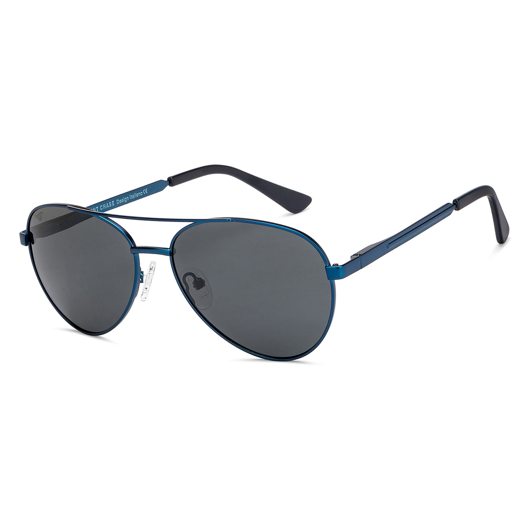 Vincent Chase Online Blue Full Rim Aviator left side