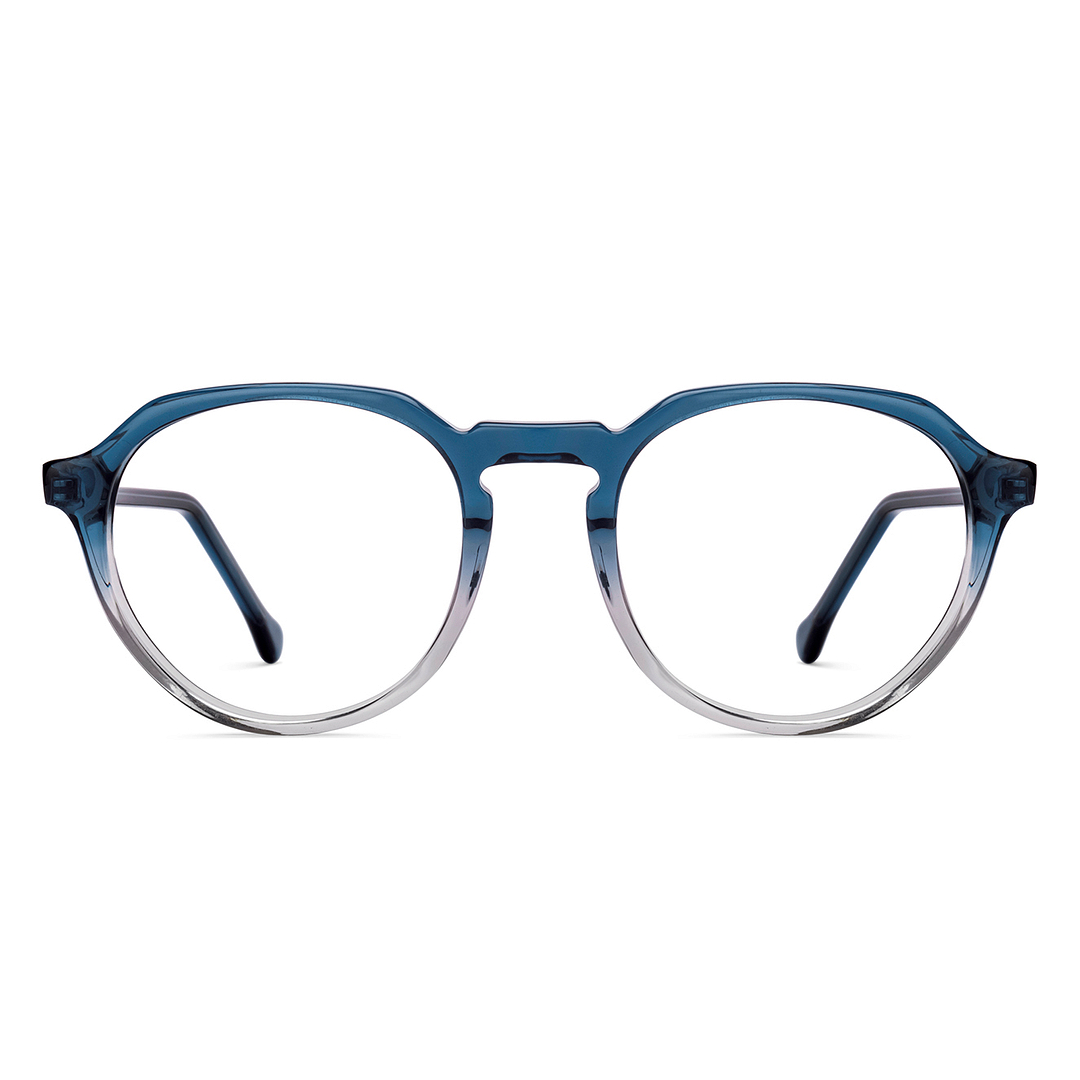 Buy Blue Grey Full Rim Round Vincent Chase Classic Acetate VC