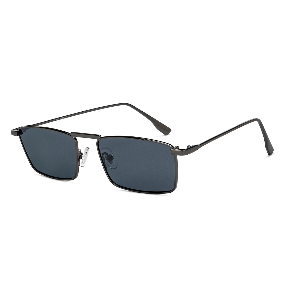Vincent Chase Online Gunmetal Full Rim Rectangle left side