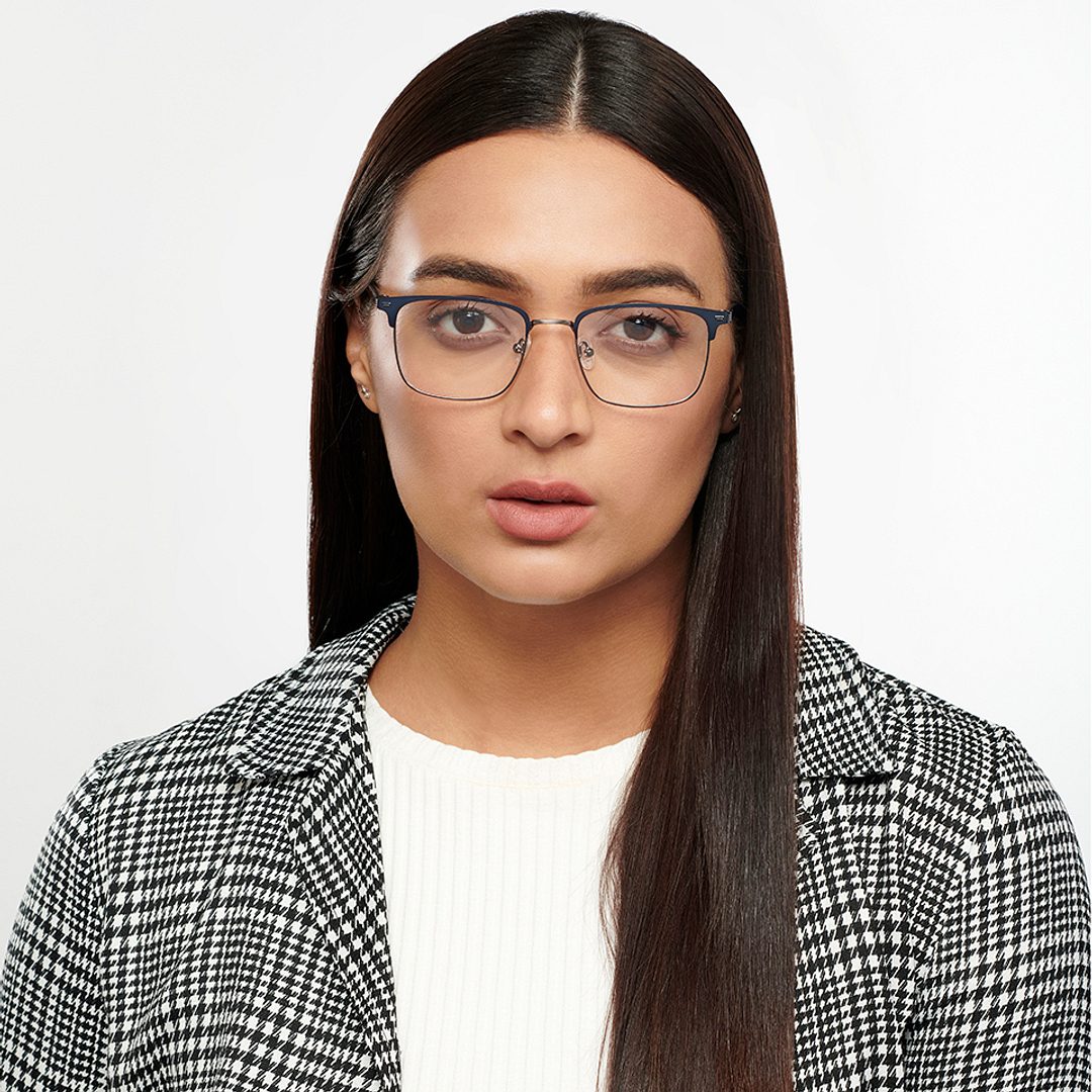 Vincent Chase Black Full Rim Square left side