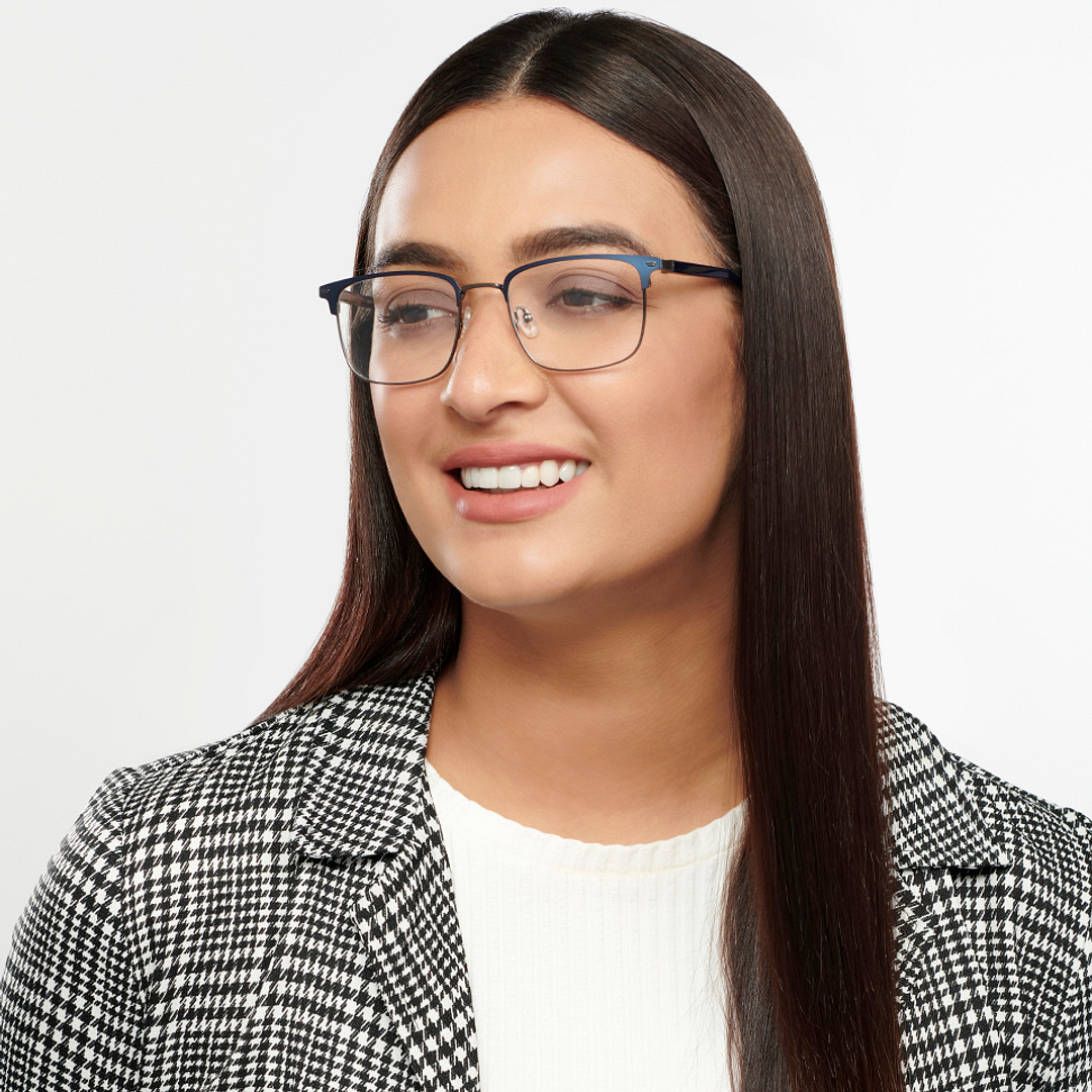 Vincent Chase Black Full Rim Square right side