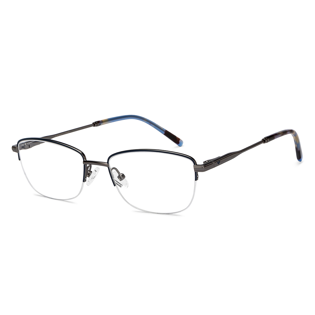 Vincent Chase Online Sky Blue Half Rim Rectangle right side
