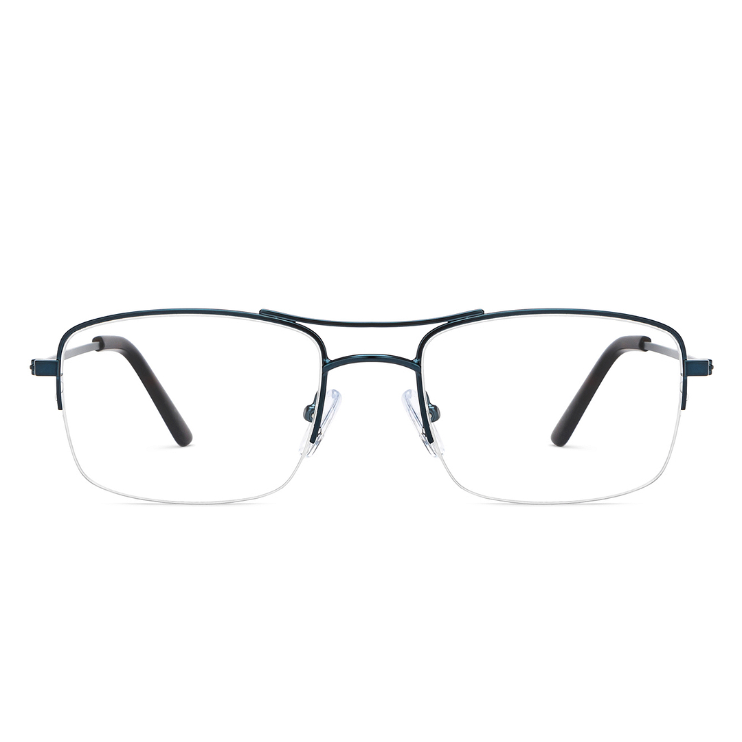 Vincent Chase Online Sky Blue Half Rim Square left side