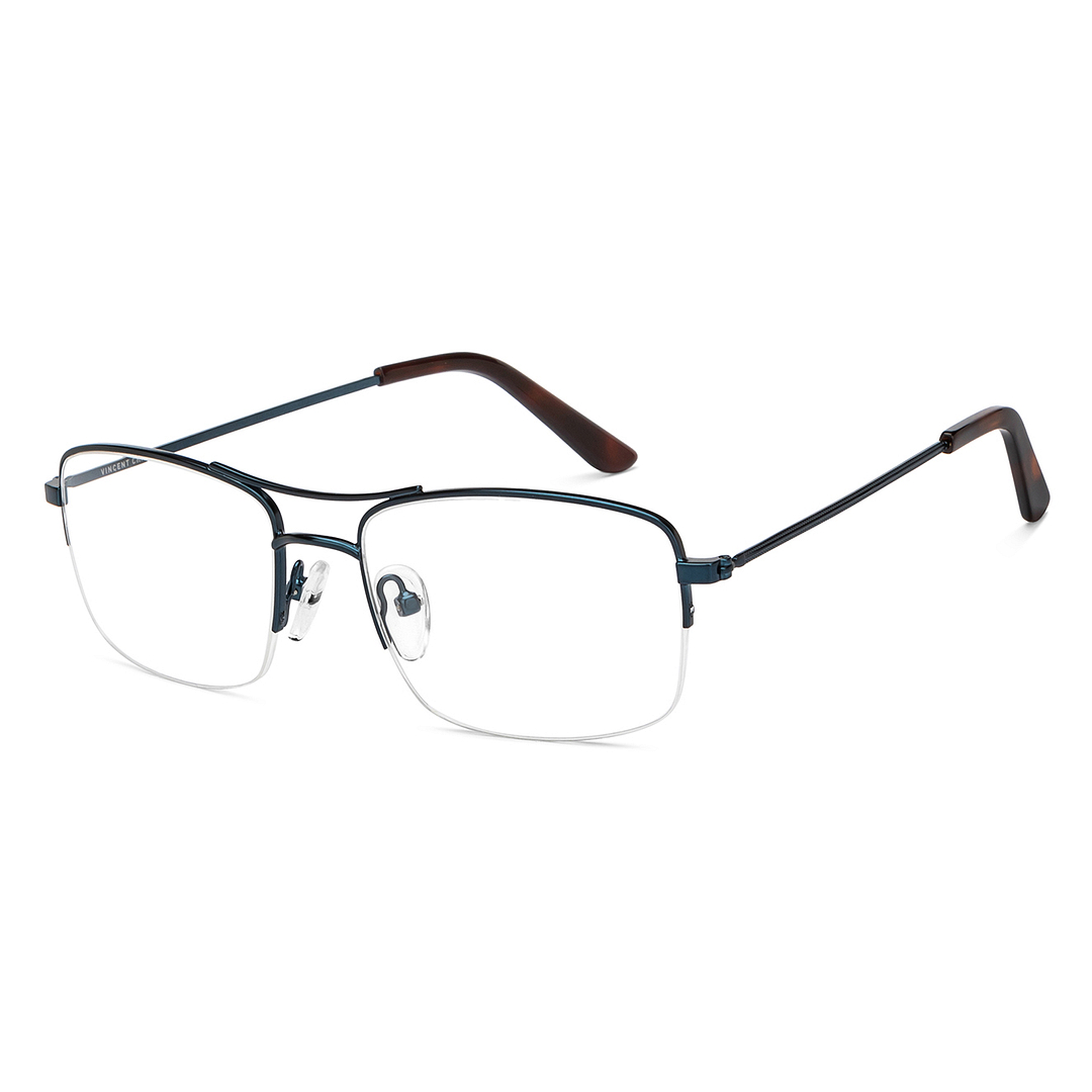 Vincent Chase Online Sky Blue Half Rim Square right side