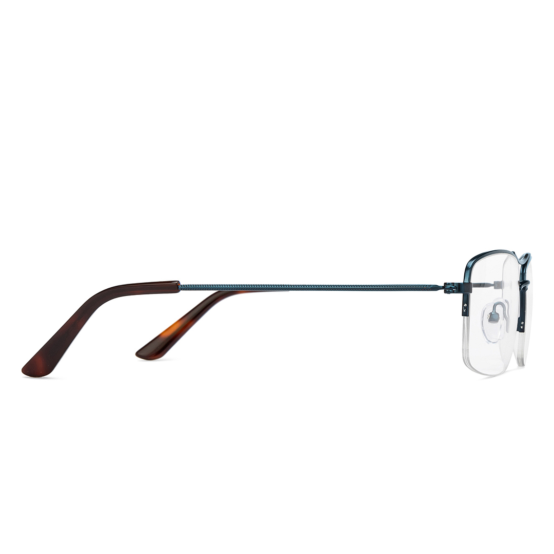 Vincent Chase Online Sky Blue Half Rim Square left side