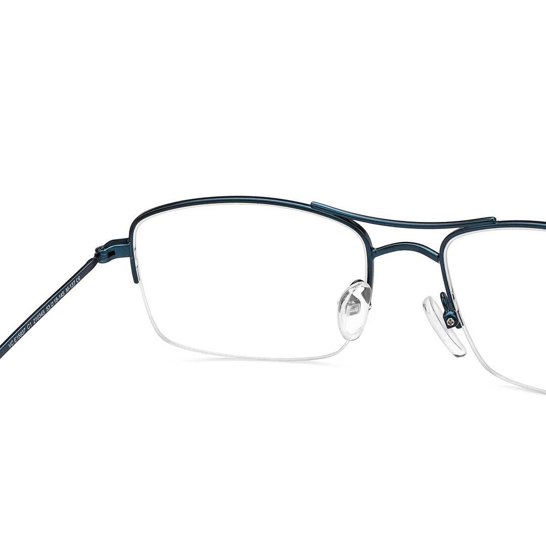 Vincent Chase Online Sky Blue Half Rim Square right side