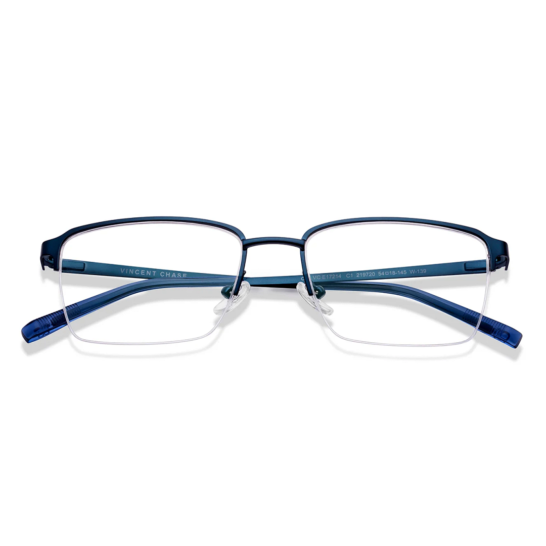 Vincent Chase Online Sky Blue Half Rim Rectangle left side