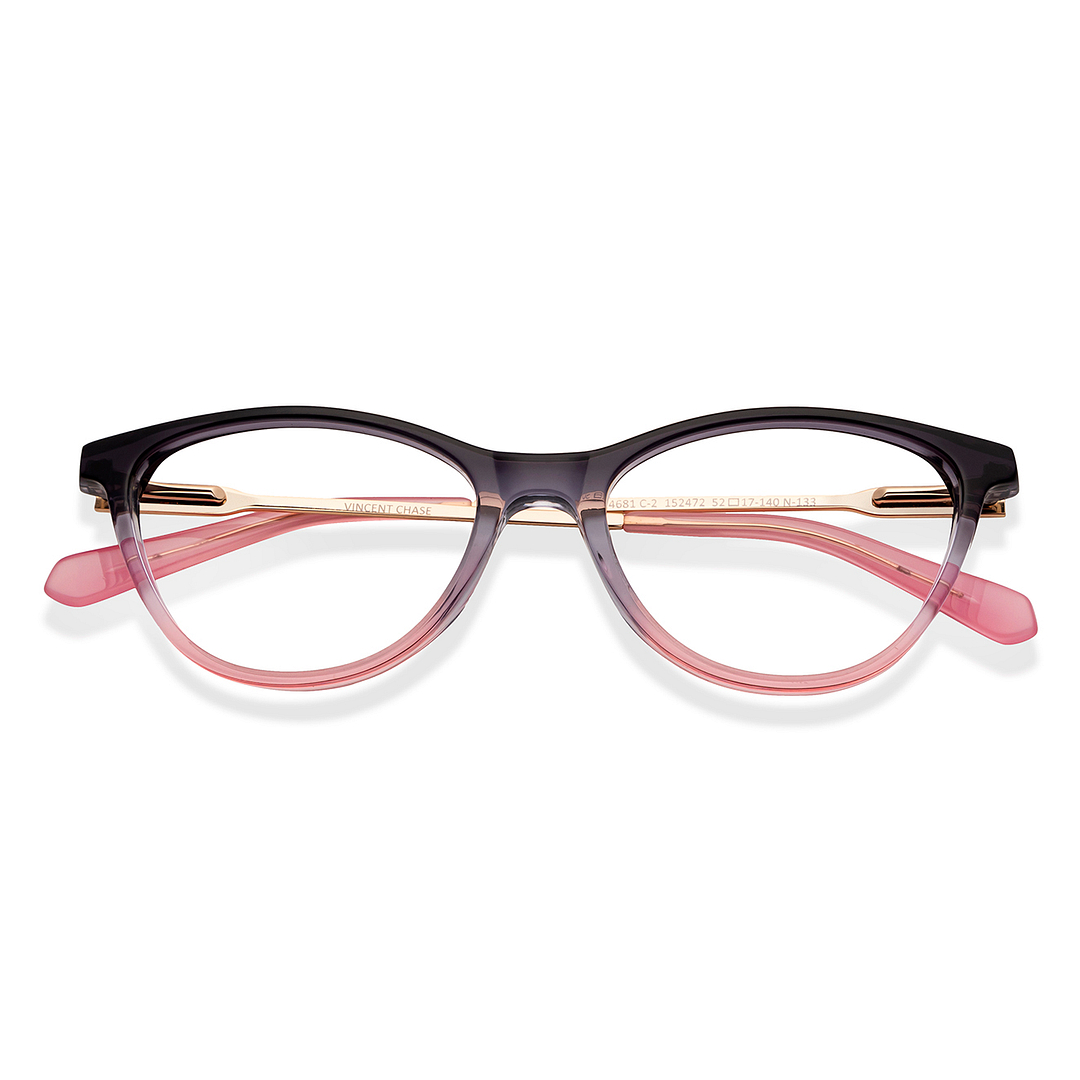 Vincent Chase Online Sky Blue Full Rim Cat Eye left side