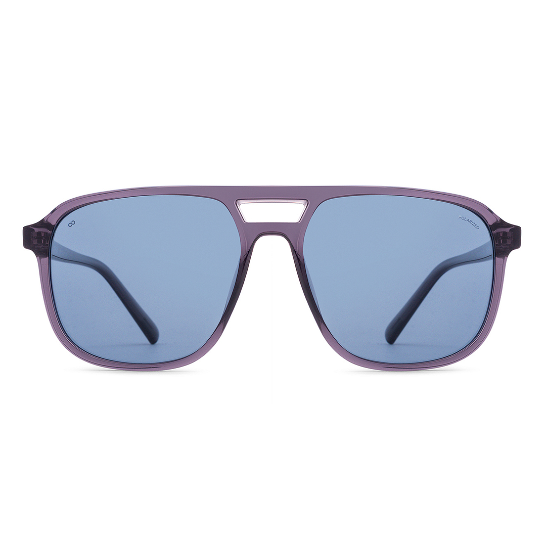 Blue Purple Full Rim Square Vincent Chase Polarized Non-metal VC