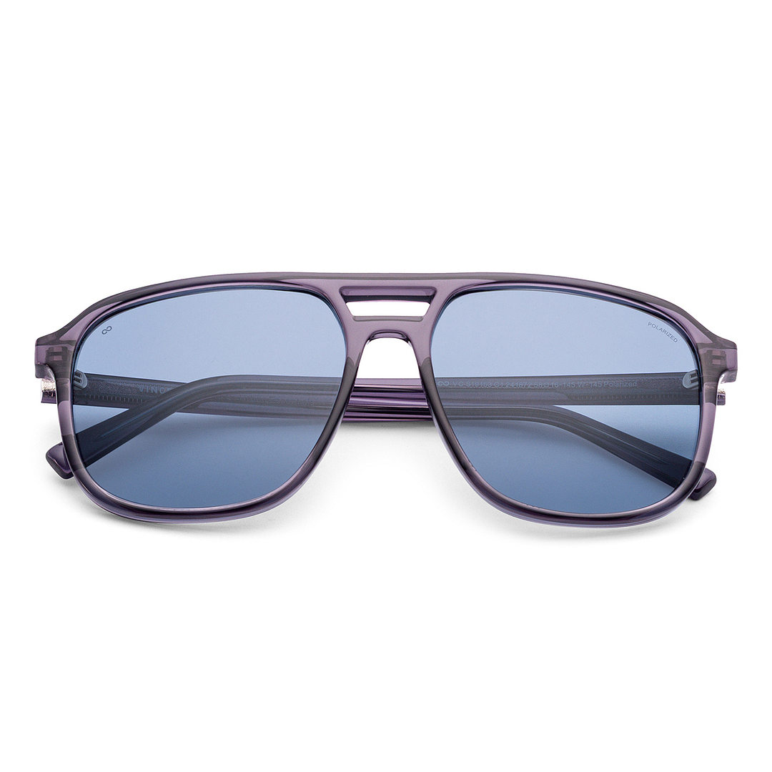 Blue Purple Full Rim Square Vincent Chase Polarized Non-metal VC