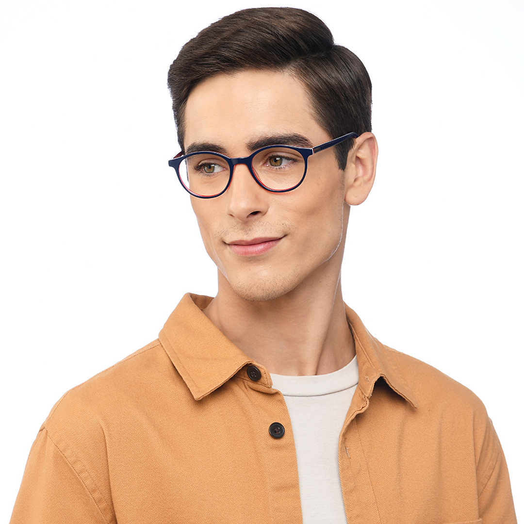 Vincent Chase Online Sky Blue Full Rim Round right side