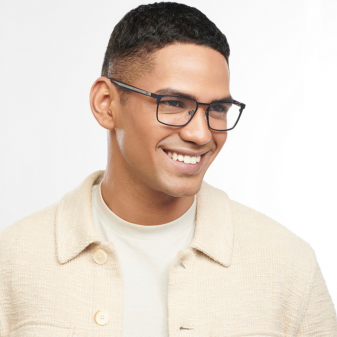 Vincent Chase Online Sky Blue Full Rim Rectangle right side