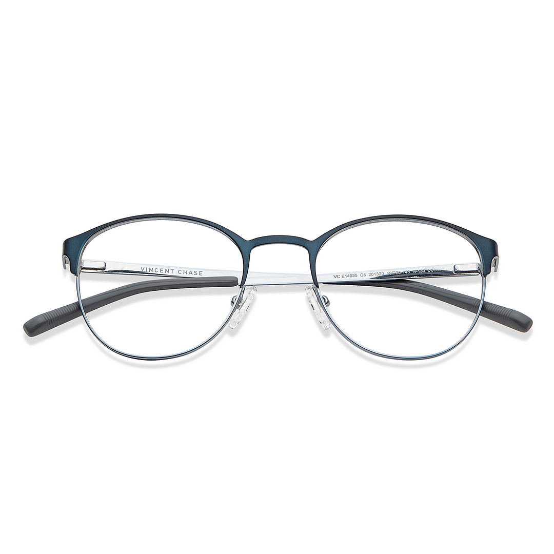 Vincent Chase Online Sky Blue Full Rim Round left side