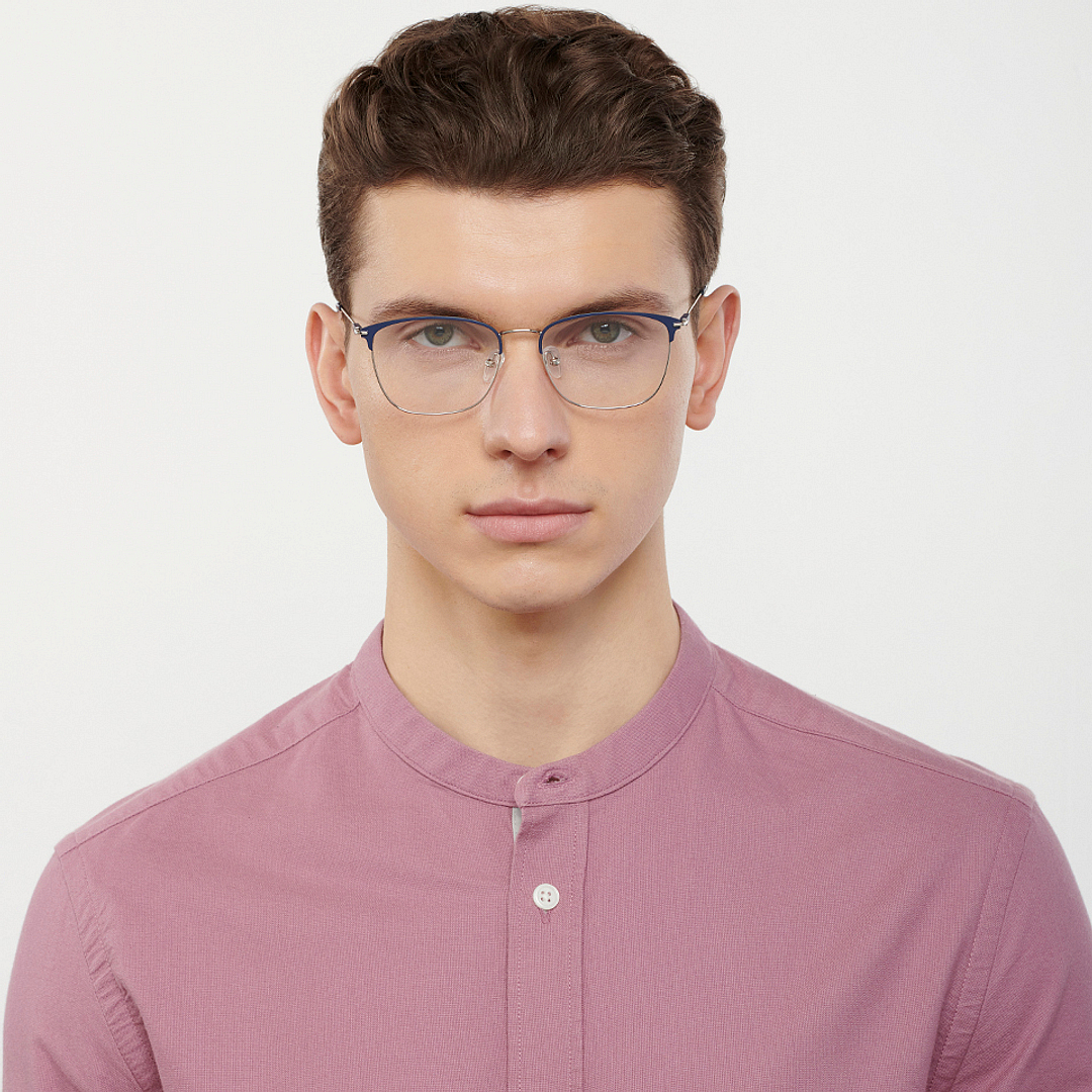 Vincent Chase Online Silver Full Rim Square left side