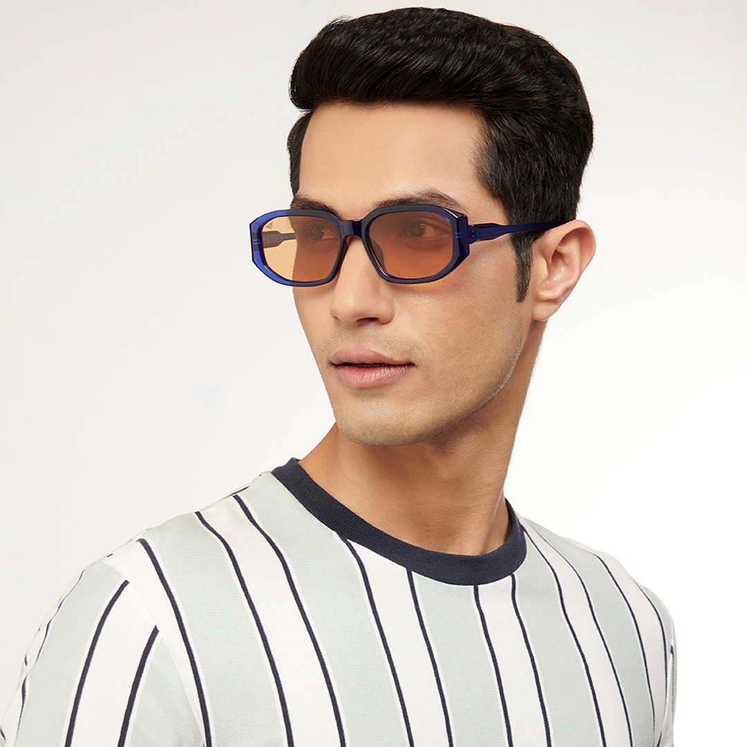Vincent Chase Online Blue Full Rim Geometric left side