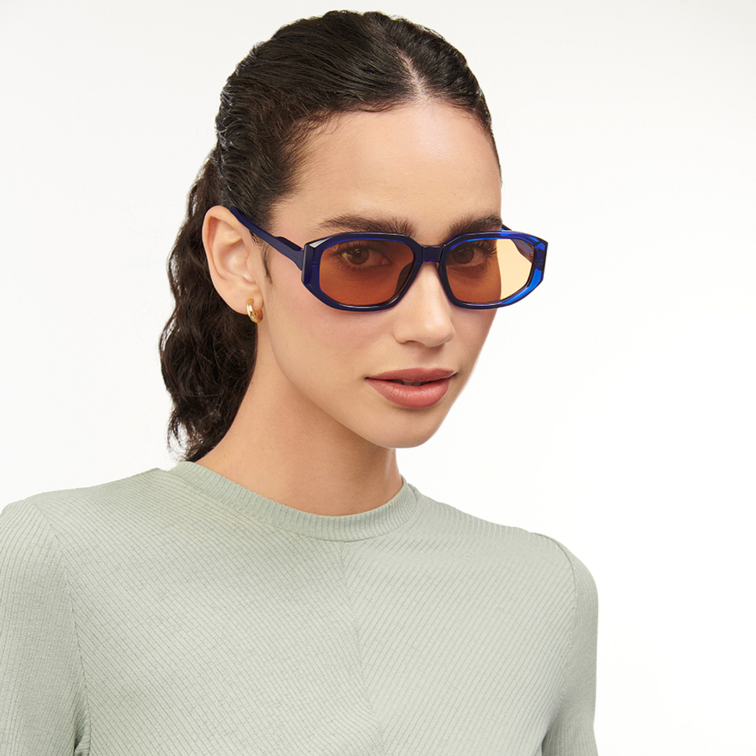 Vincent Chase Online Blue Full Rim Geometric left side