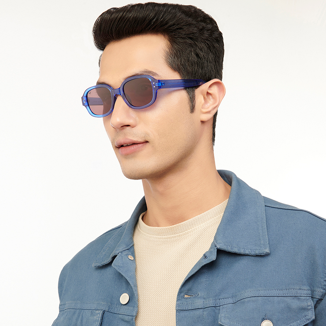 Vincent Chase Online Blue Full Rim Rectangle left side