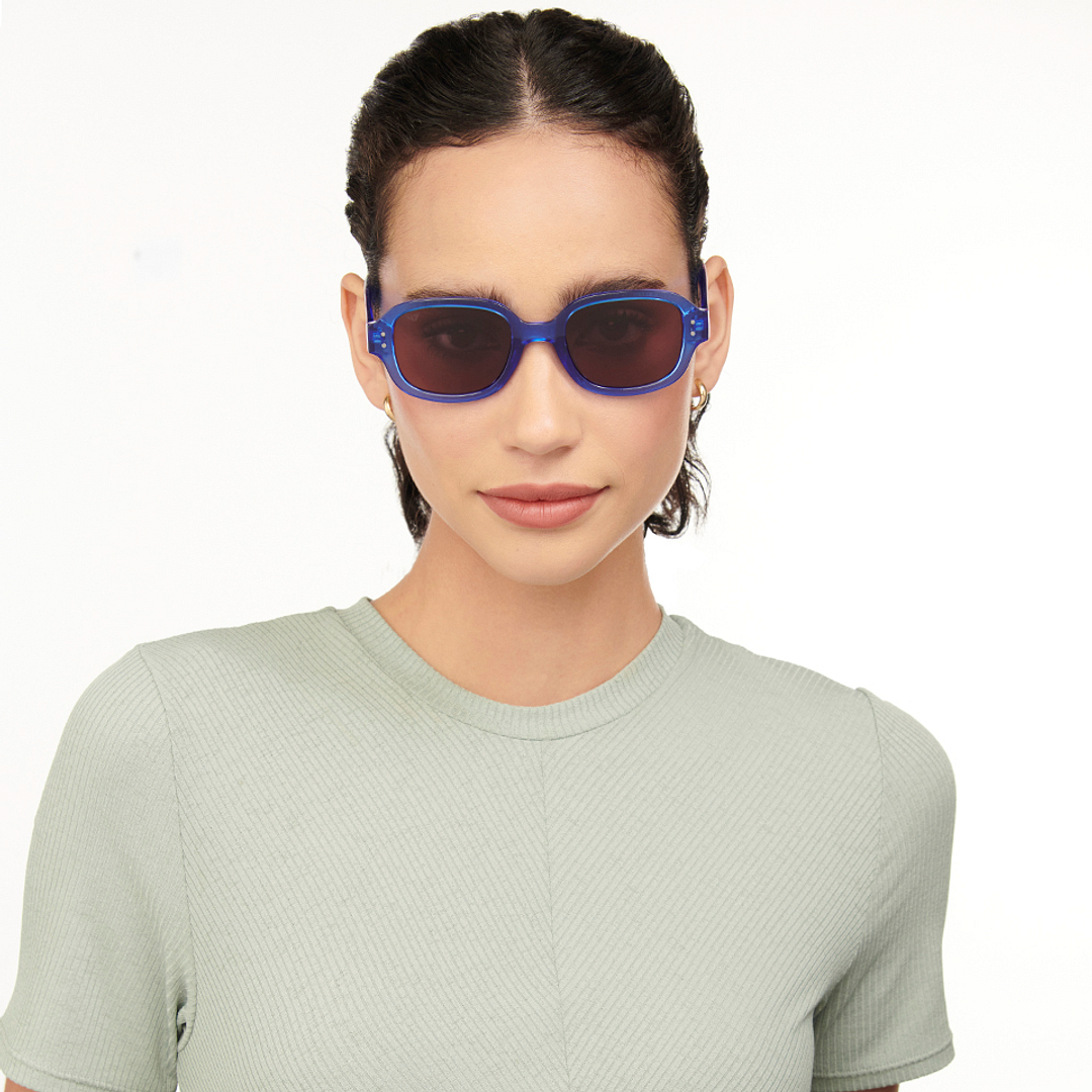 Vincent Chase Online Blue Full Rim Rectangle left side