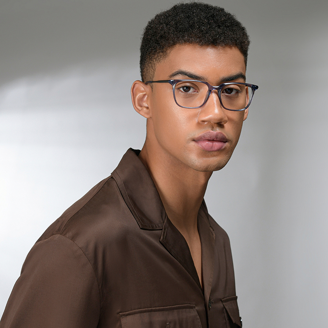 Vincent Chase Online Blue Transparent Full Rim Square left side