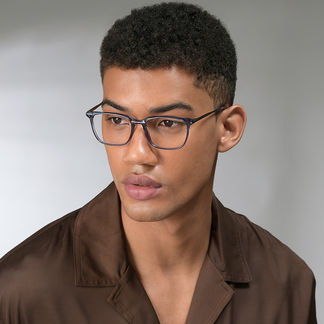 Vincent Chase Online Blue Transparent Full Rim Square right side