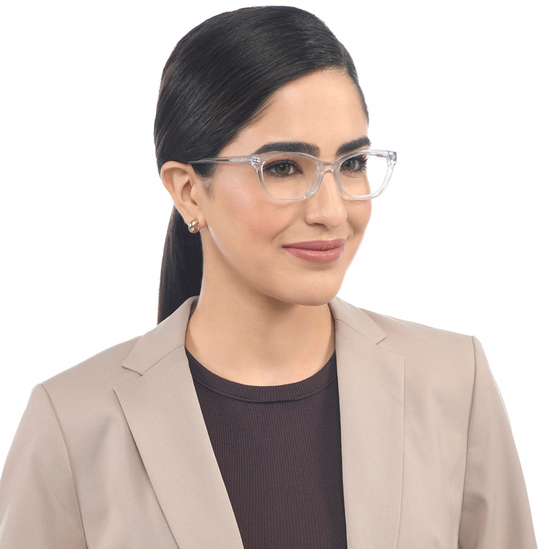 Vincent Chase Online Blue Transparent Full Rim Cat Eye left side