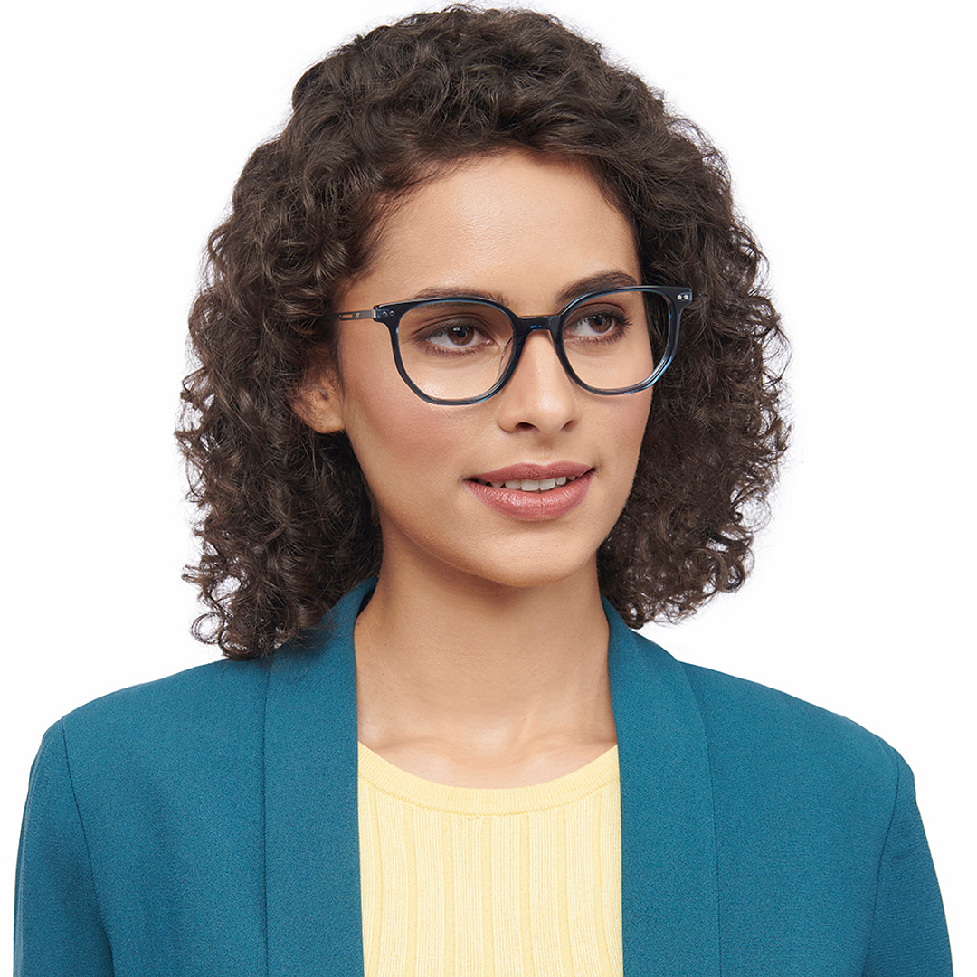 Vincent Chase Online Blue Transparent Full Rim Geometric right side