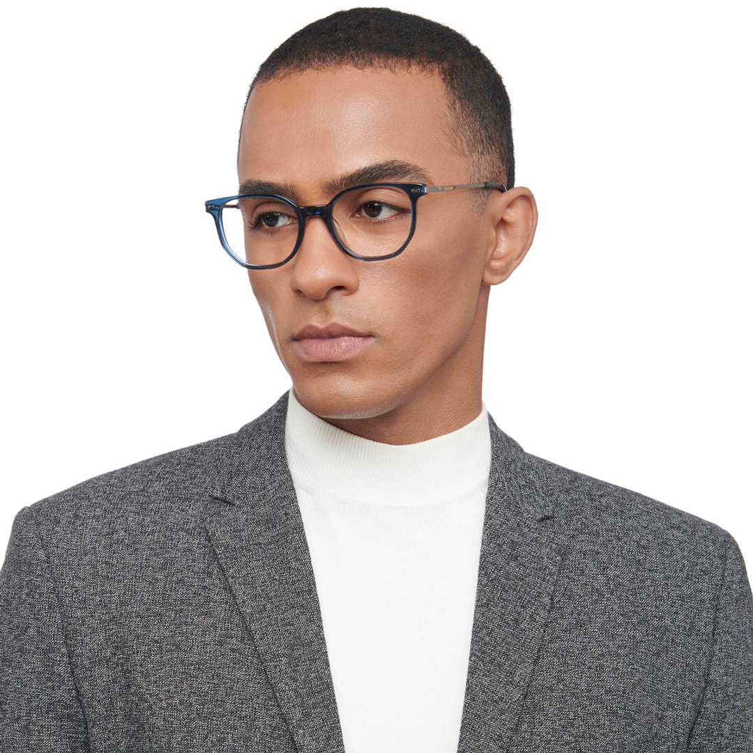 Vincent Chase Online Blue Transparent Full Rim Geometric right side