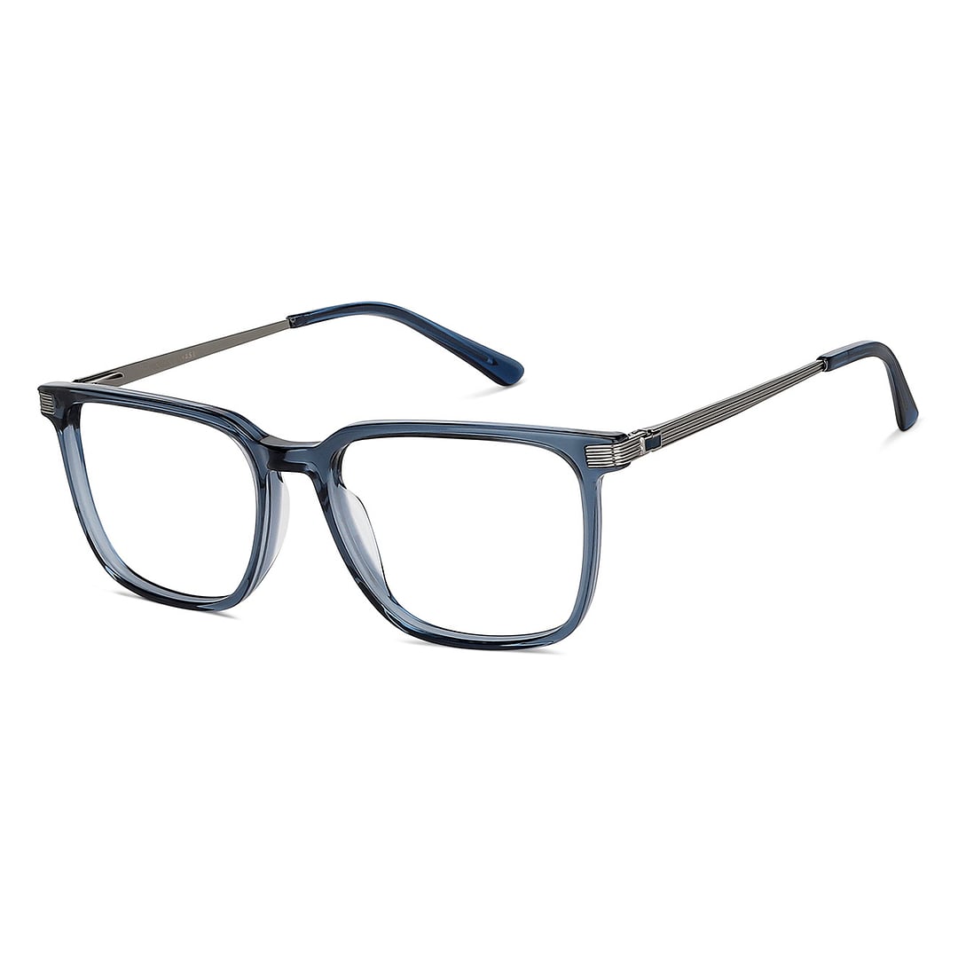 Vincent Chase Blue Transparent Full Rim Square left side