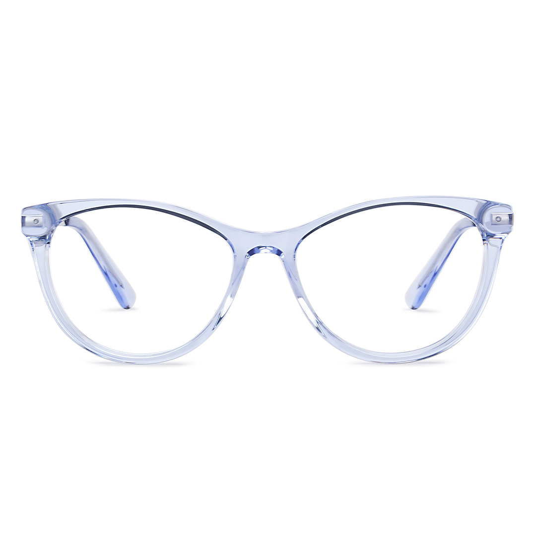 Vincent Chase Online Blue Transparent Full Rim Cat Eye left side