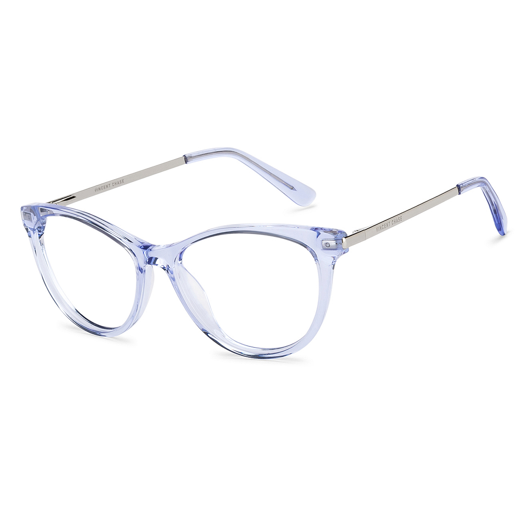 Vincent Chase Online Blue Transparent Full Rim Cat Eye right side