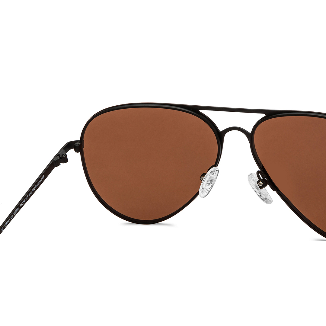 Vincent Chase Online Black Full Rim Aviator right side