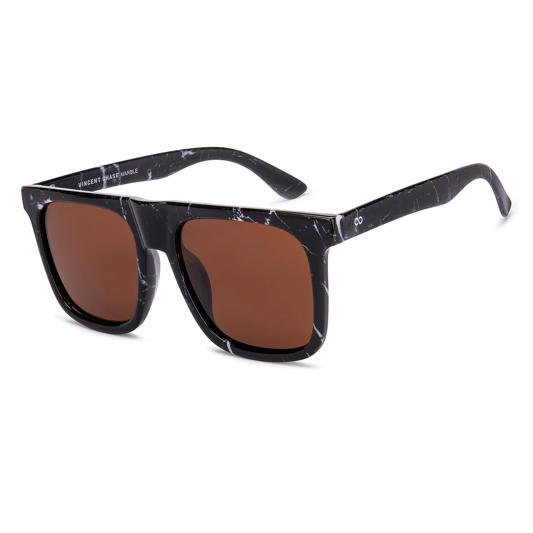 Buy Brown Black Full Rim Square Vincent Chase Polarized MARBLE 2 0  VCS000063-C1 Sunglasses at