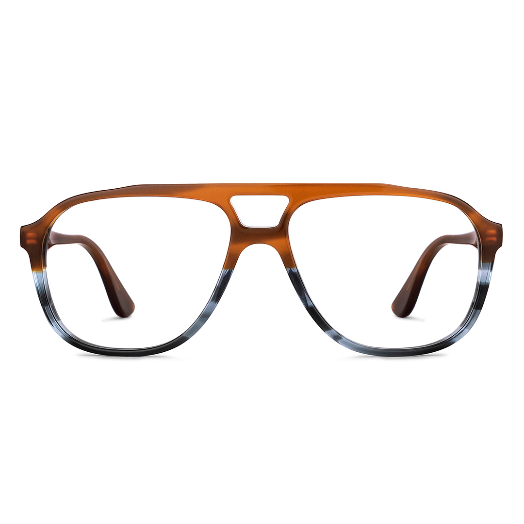 Vincent Chase Online Light Brown Full Rim Aviator left side