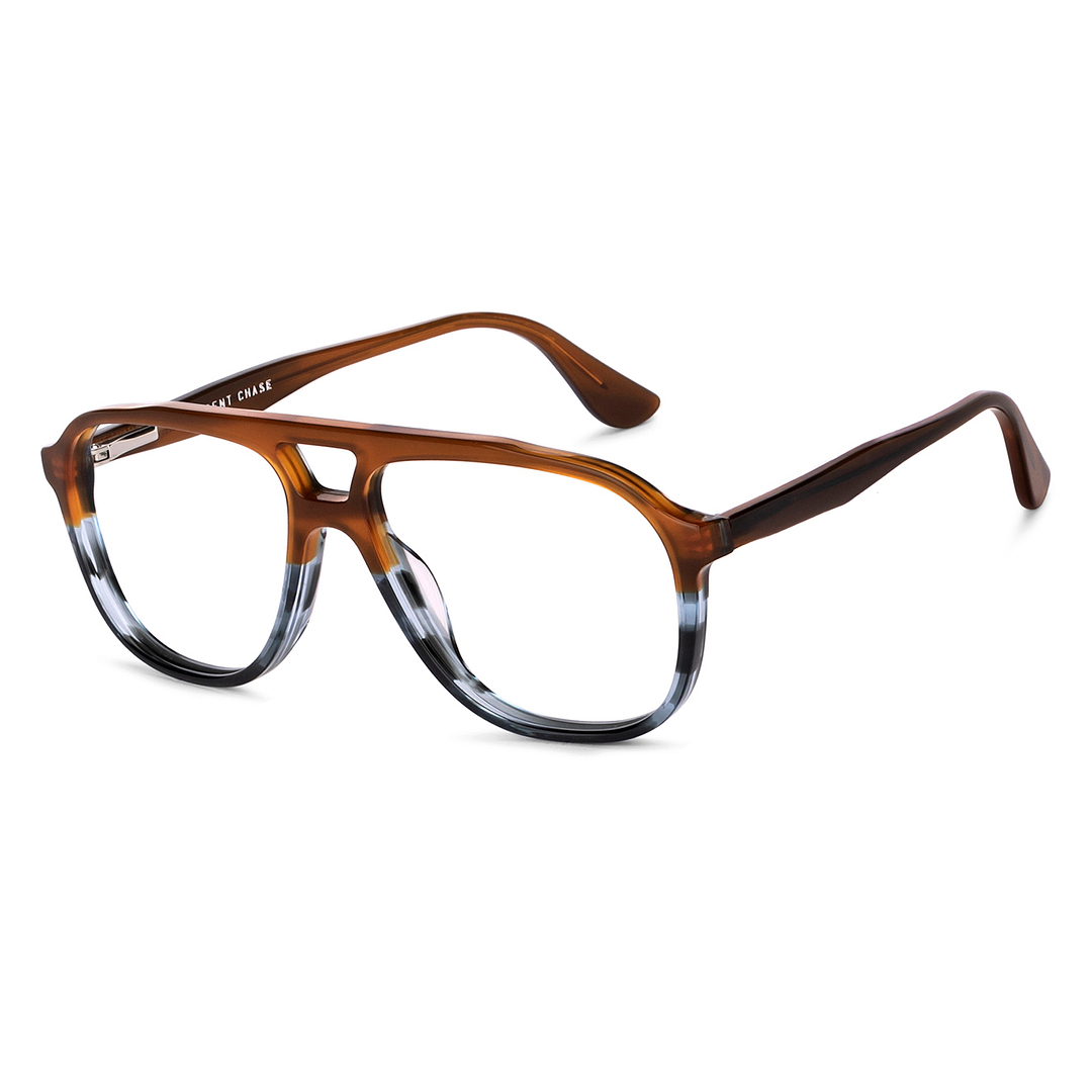 Vincent Chase Online Light Brown Full Rim Aviator right side