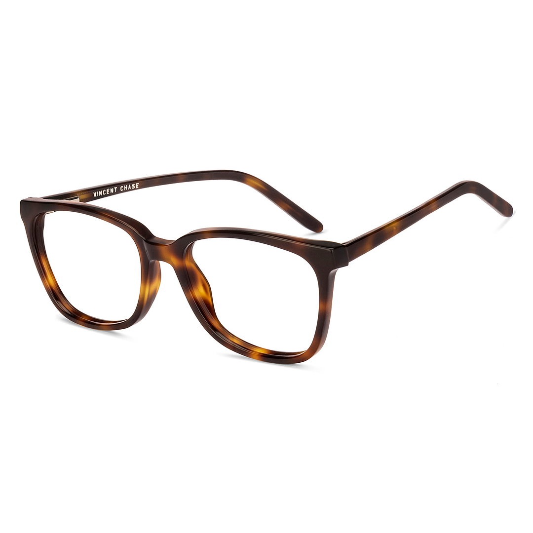 Buy Brown Demi Full Rim Rectangle Vincent Chase Classic Acetate VC