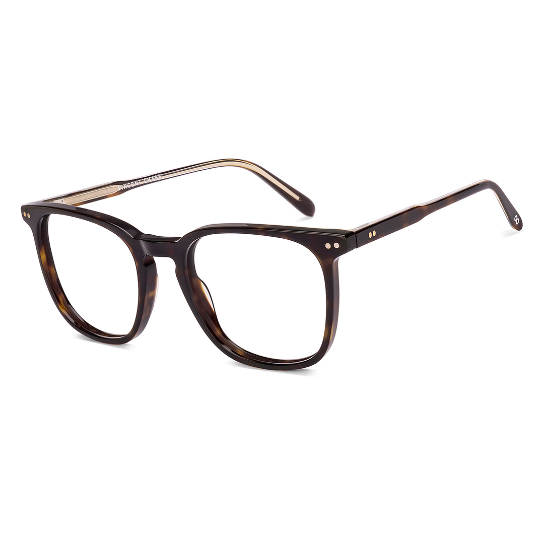 Buy Brown Demi Full Rim Square Vincent Chase Classic Acetate VC