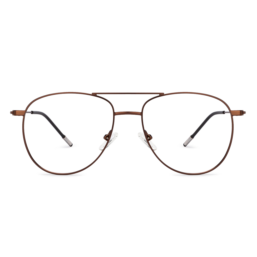 Vincent Chase Online Light Brown Full Rim Aviator left side