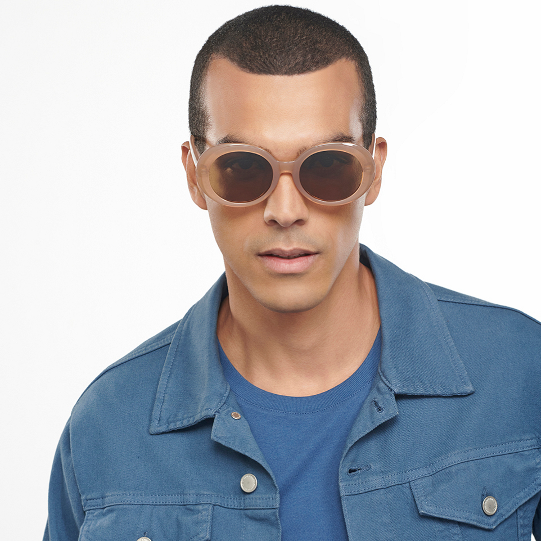 Vincent Chase Online Brown Full Rim Round left side