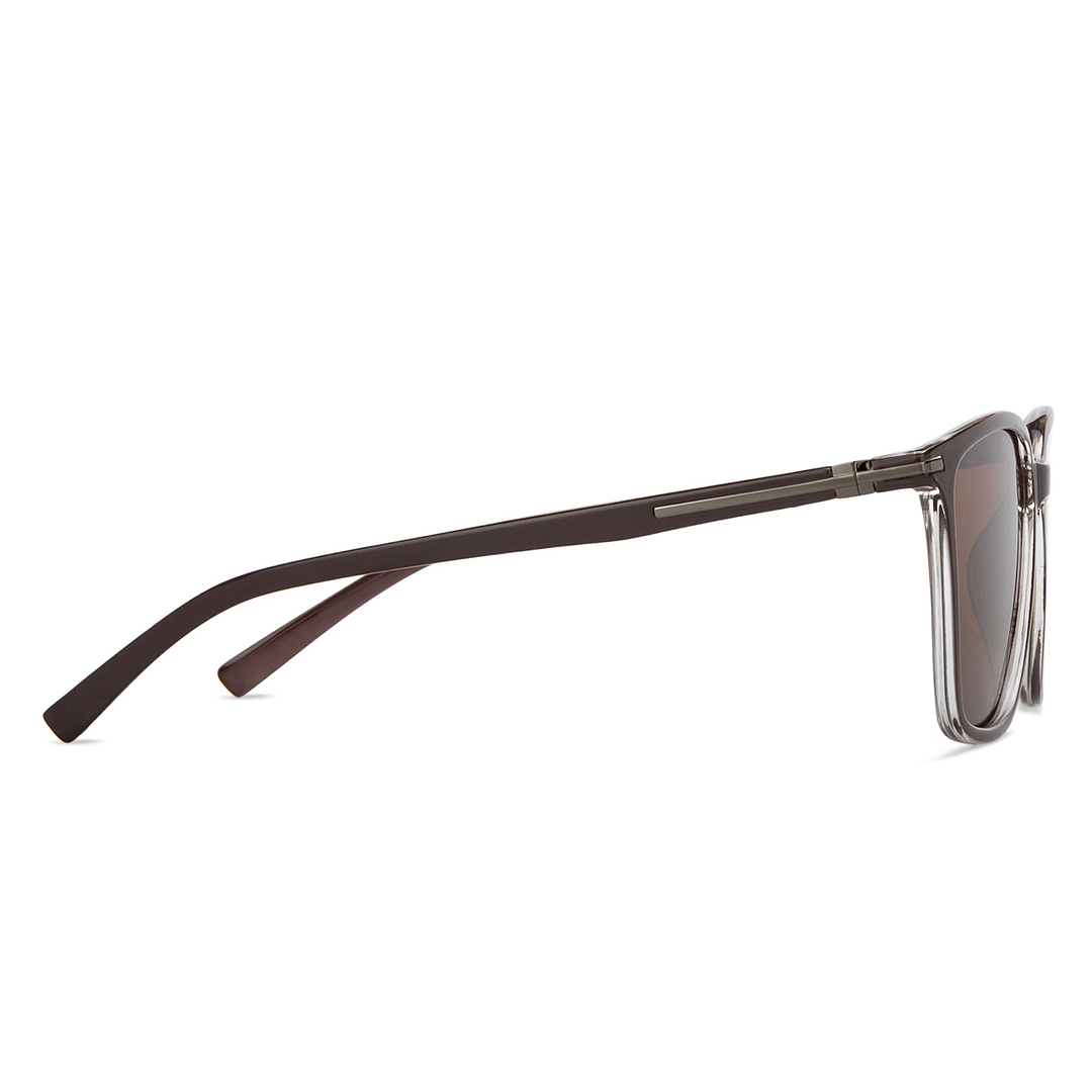 Vincent Chase Polarized Brown Full Rim Square left side